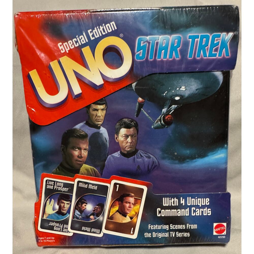UNO Star Trek Special Edition Card Game NIB Sealed Collectible Tin